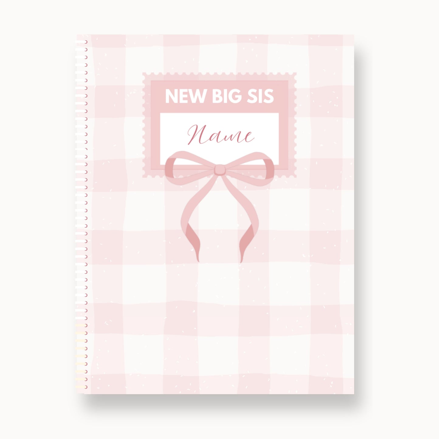 Big Sister Gift Custom Coloring Book (Pink Ribbon)