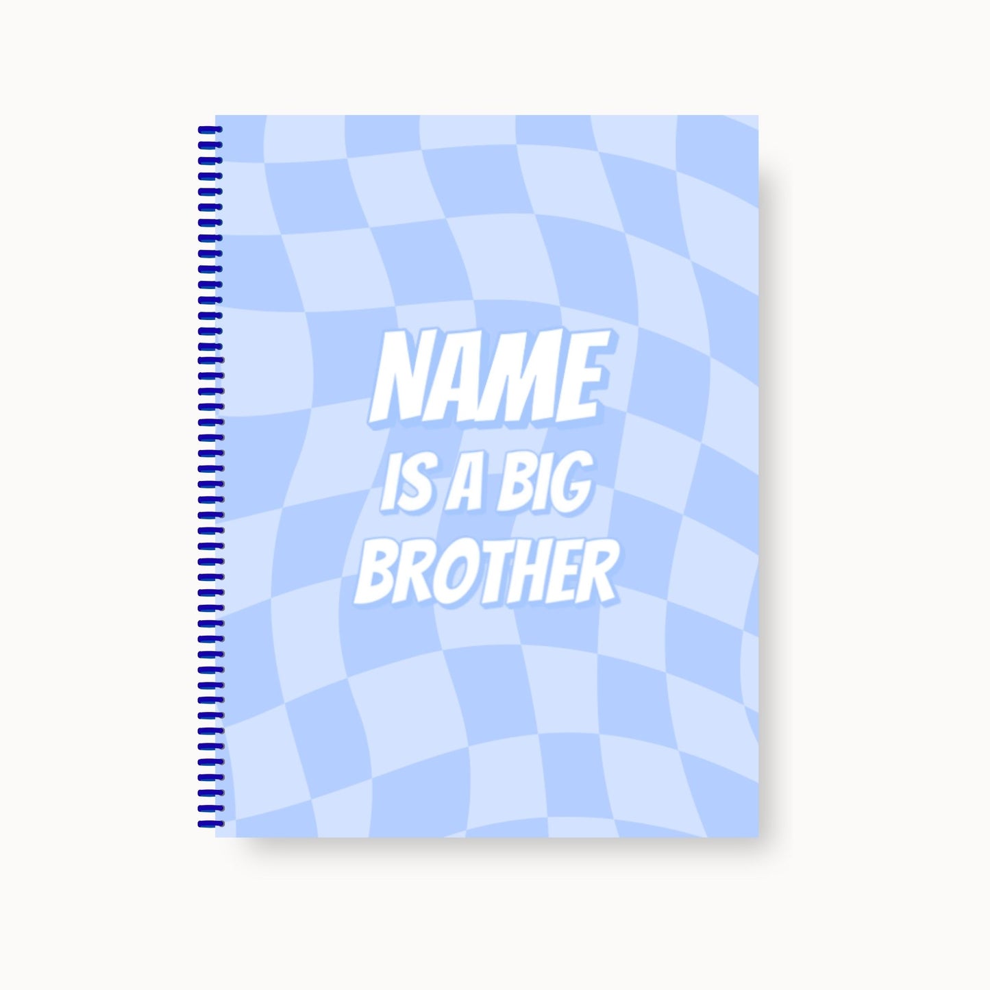 Big Brother Gift Custom Coloring Book (Blue Checker)