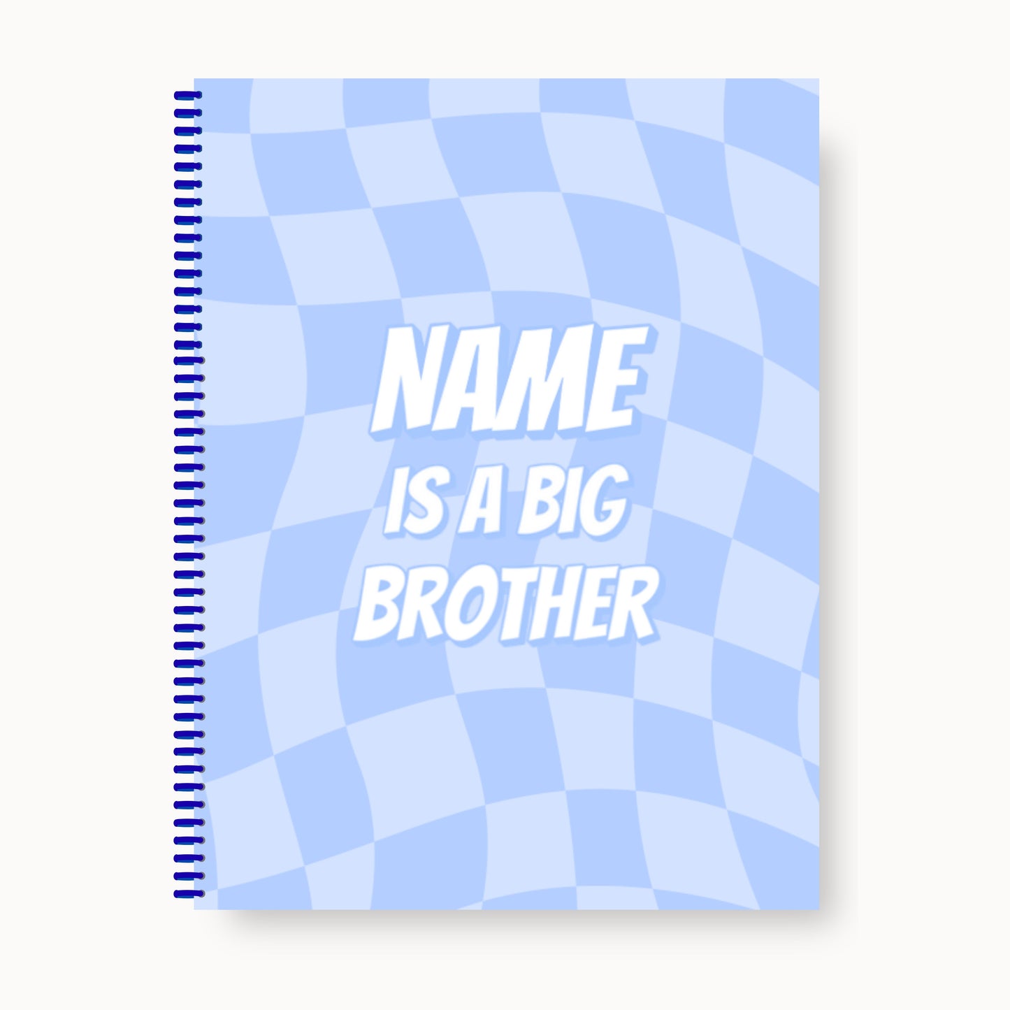 Big Brother Gift Custom Coloring Book (Blue Checker)