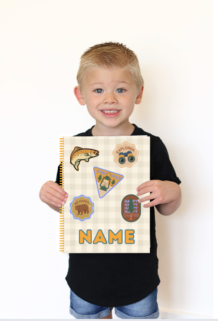 Boys Personalized Coloring Book (Outdoorsy)