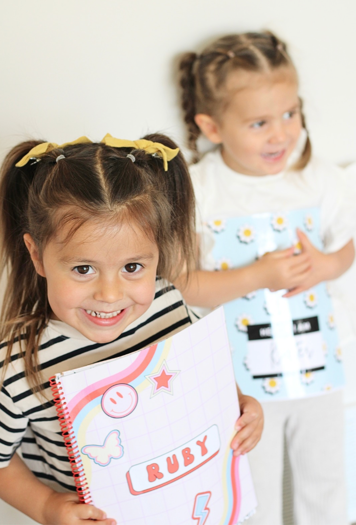 Big Sister Gift Custom Coloring Book (Pink Ribbon)