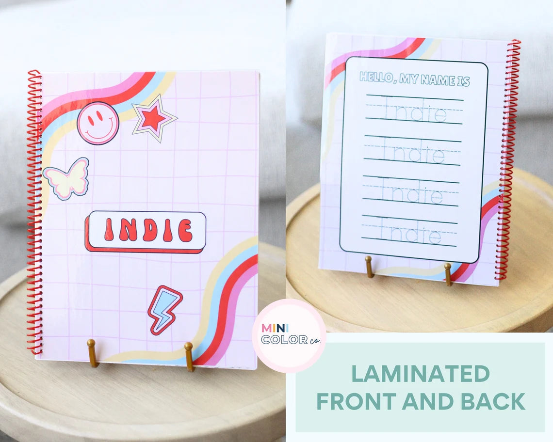 Girls Customizable Coloring Book (Strawberry Fields)