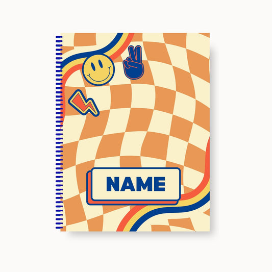 Boys Personalized Coloring Book (Groovy Orange)