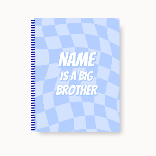 Big Brother Gift Custom Coloring Book (Blue Checker)