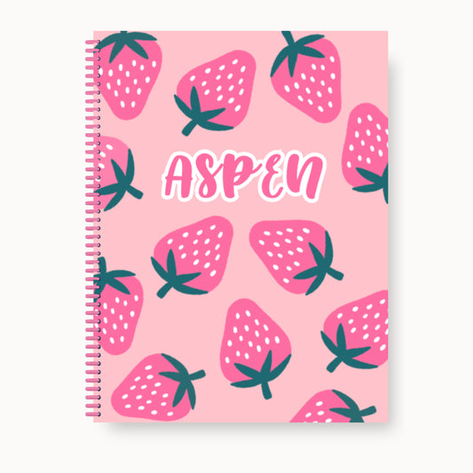 Girls Customizable Coloring Book (Strawberry Fields)