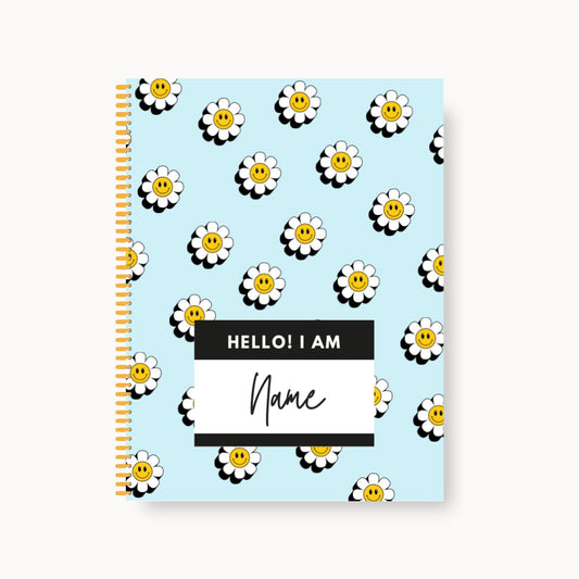 Girls Customizable Coloring Book (Happy Daisy)