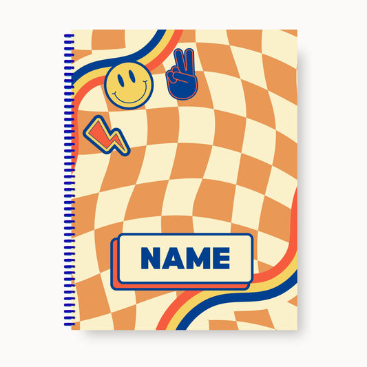 Boys Personalized Coloring Book (Groovy Orange)