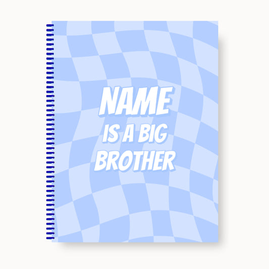 Big Brother Gift Custom Coloring Book (Blue Checker)