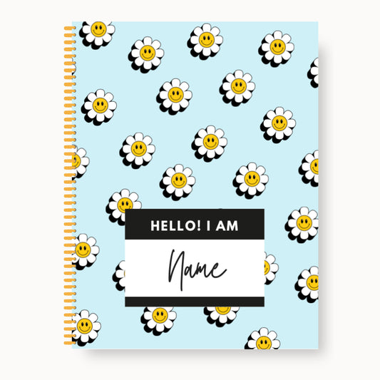 Girls Customizable Coloring Book (Happy Daisy)